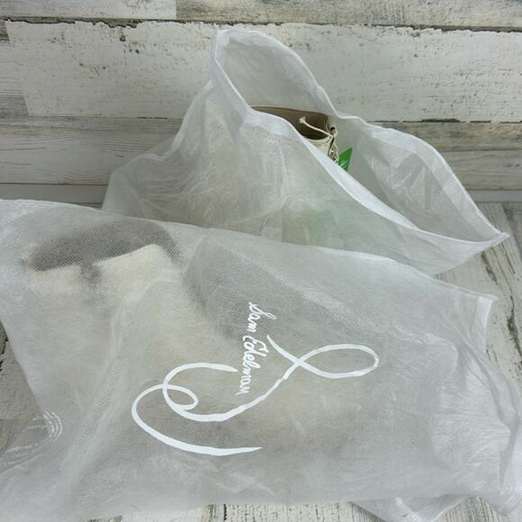 Sam Edelman womens sz 6.5M cream leather lace up chunky ankle boots - Picture 11 of 11